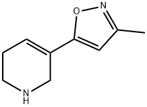 Pyridine, 1,2,3,6-tetrahydro-5-(3-methyl-5-isoxazolyl)- (9CI) 结构式