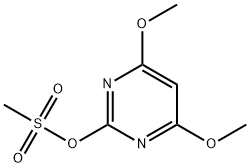 2-Pyrimidinol, 4,6-dimethoxy-, methanesulfonate (ester) (9CI),120259-57-6,结构式