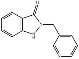 2-(3-pyridylmethyl)indazolinone 结构式