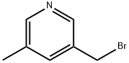 Pyridine, 3-(bromomethyl)-5-methyl- (9CI) 化学構造式