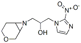 1-[(3-オキサ-7-アザビシクロ[4.1.0]ヘプタン-7-イル)メチル]-2-(2-ニトロ-1H-イミダゾール-1-イル)エタノール 化学構造式