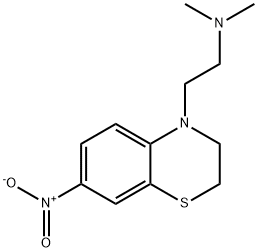 N,N-diMethyl-2-(7-nitro-2,3-dihydrobenzo[b][1,4]thiazin-4-yl)ethanaMine 化学構造式