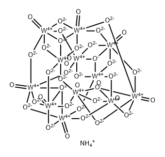 メタタングステン酸アンモニウム（溶液） 化学構造式