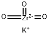 POTASSIUM ZIRCONATE 化学構造式