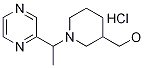 (1-(1-(pyrazin-2-yl)ethyl)piperidin-3-yl)Methanol hydrochloride, 98+% C12H20ClN3O, MW: 257.76 Struktur