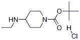 4-(乙基氨基)哌啶-1-羧酸叔丁酯盐酸盐 结构式