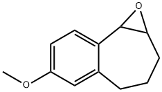 6-METHOXY-2,3,4,8B-TETRAHYDRO-1AH-1-OXA-BENZO[A]CYCLOPROPA[C]CYCLOHEPTENE 结构式
