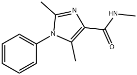 2,5-DIMETHYL-4-METHYLCARBAMOYL-1-PHENYLIMIDAZOLE Structure