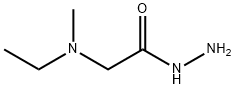 2-[ethyl(methyl)amino]acetohydrazide (non-preferred name)(SALTDATA: 2HCl) Struktur
