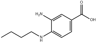 3-氨基-4-(丁氨基)苯甲酸,120337-90-8,结构式