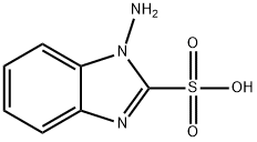 1-アミノベンズイミダゾール-2-スルホン酸 化学構造式