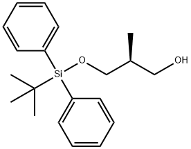 (2S)-3-{[tert-Butyl(diphenyl)silyl]oxy}-2-methyl-1-propanol 结构式