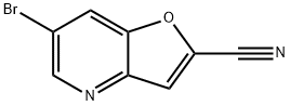 6-Bromofuro[3,2-b]pyridine-2-carbonitrile Struktur