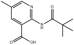 5-メチル-2-ピバルアミドニコチン酸 化学構造式