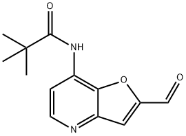 N-(2-Formylfuro[3,2-b]pyridin-7-yl)pivalamide Struktur