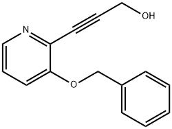 3-(3-(苄氧基)吡啶-2-基)丙-2-炔-1-醇 结构式