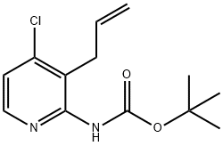 tert-Butyl 3-allyl-4-chloropyridin-2-ylcarbamate Struktur