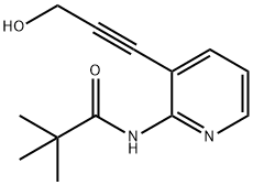 N-(3-(3-Hydroxyprop-1-ynyl)pyridin-2-yl)pivalamide Struktur