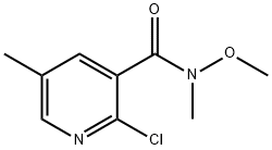 2-Chloro-N-methoxy-N,5-dimethylnicotinamide Struktur