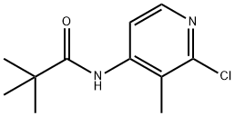 N-(2-クロロ-3-メチルピリジン-4-イル)ピバルアミド 化学構造式