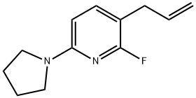 3-Allyl-2-fluoro-6-(pyrrolidin-1-yl)pyridine Structure