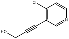 3-(4-クロロピリジン-3-イル)プロプ-2-イン-1-オール 化学構造式