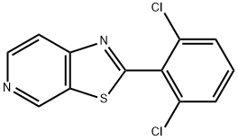 2-(2,6-Dichlorophenyl)thiazolo[5,4-c]pyridine Struktur