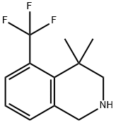 4,4-diMethyl-5-(trifluoroMethyl)-1,2,3,4-tetrahydroisoquinoline 化学構造式