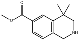 Methyl 4,4-diMethyl-1,2,3,4-tetrahydroisoquinoline-6-carboxylate Structure