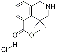 Methyl 4,4-diMethyl-1,2,3,4-tetrahydroisoquinoline-5-carboxylate hydrochloride Structure