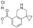Methyl 2',3'-dihydro-1'H-spiro[cyclopropane-1,4'-isoquinoline]-8'-carboxylate hydrochloride 化学構造式
