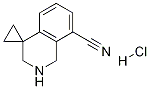 2',3'-dihydro-1'H-spiro[cyclopropane-1,4'-isoquinoline]-8'-carbonitrile hydrochloride Struktur