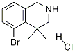 5-broMo-4,4-diMethyl-1,2,3,4-tetrahydroisoquinoline hydrochloride Structure