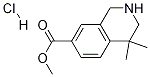 Methyl 4,4-diMethyl-1,2,3,4-tetrahydroisoquinoline-7-carboxylate hydrochloride Structure