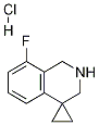 8'-fluoro-2',3'-dihydro-1'H-spiro[cyclopropane-1,4'-isoquinoline] hydrochloride Struktur