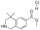 Methyl 4,4-diMethyl-1,2,3,4-tetrahydroisoquinoline-6-carboxylate hydrochloride Struktur