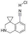 2',3'-dihydro-1'H-spiro[cyclopropane-1,4'-isoquinoline]-5'-carbonitrile hydrochloride Structure