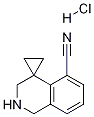 2',3'-dihydro-1'H-spiro[cyclopropane-1,4'-isoquinoline]-5'-carbonitrile hydrochloride 化学構造式