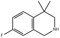 7-氟-4,4-二甲基-1,2,3,4-四氢异喹啉, 1203685-22-6, 结构式