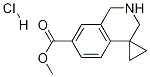 Methyl 2',3'-dihydro-1'H-spiro[cyclopropane-1,4'-isoquinoline]-7'-carboxylate hydrochloride Struktur