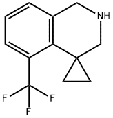 5'-(trifluoroMethyl)-2',3'-dihydro-1'H-spiro[cyclopropane-1,4'-isoquinoline] Struktur