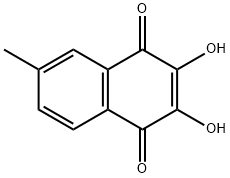 1,4-Naphthalenedione, 2,3-dihydroxy-6-methyl- (9CI),120376-90-1,结构式