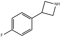 3-(4-氟苯基)氮杂环丁烷 结构式