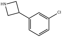 3-(3-クロロフェニル)アゼチジン 化学構造式