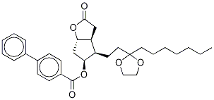 120396-31-8 (3aR,4R,5R,6aS)-4-[3-(Ethyleneketal)decanyl]hexahydro-5-hydroxy-2H-cyclopenta[b]furan-2-one 5-(4-Phenylbenzoate)