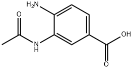 Benzoic acid, 3-(acetylamino)-4-amino- (9CI) 结构式