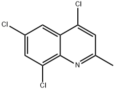 2-METHYL-4,6,8-TRICHLOROQUINOLINE Struktur