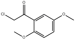 2-クロロ-1-(2,5-ジメトキシフェニル)エタノン 化学構造式