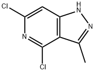 4,6-ジクロロ-3-メチル-1H-ピラゾロ[4,3-C]ピリジン 化学構造式
