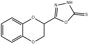 5-(2,3-二氢-1,4-苯二噁英-2-基)-1,3,4-噁二唑-2-硫醇 结构式